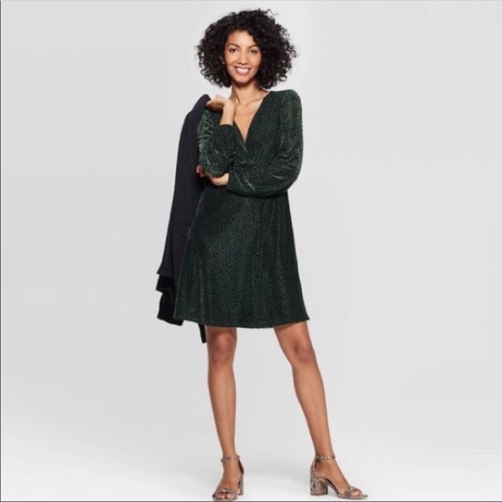 A New Day burnout velvet dress